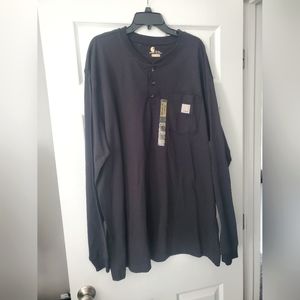 Carhartt Long Sleeve Men's shirt, Black, XL Tall